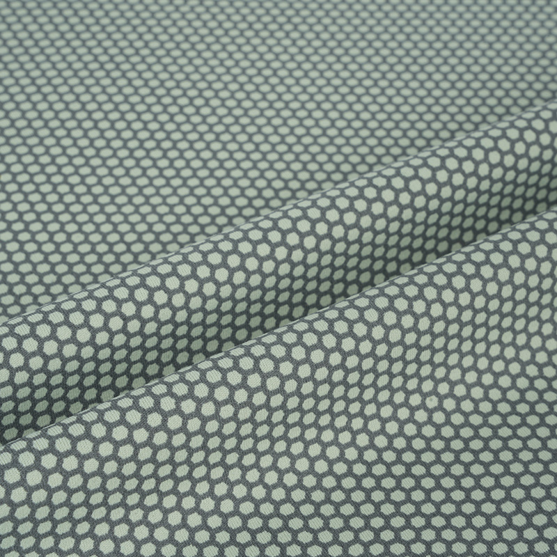 GEHN-4 80% Nylon 20% Spandex Antibakterielles Kühlung Interlock Graphen-gedrucktes Stoff