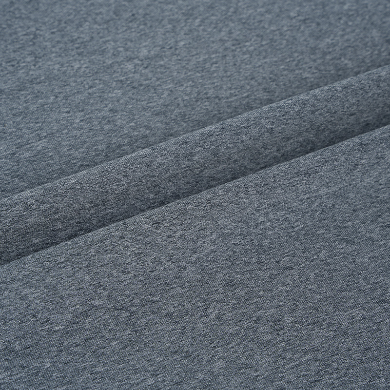 11SP105 108# 90% Polyester 10% Spandex 155GSM Melange Weiche anto-bakterielle Jersey Unterwäsche Stoff