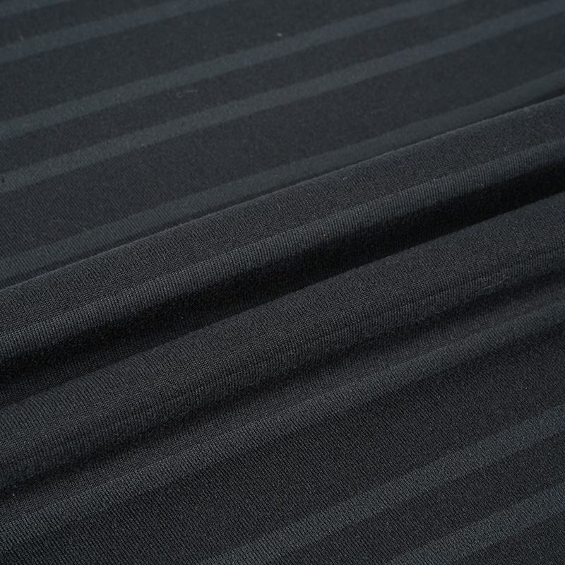11SP149 90% Polyester 10% Spandex 170 GSM bequemer Stretch Stripe Peached Jersey Strick Unterwäsche Stoff